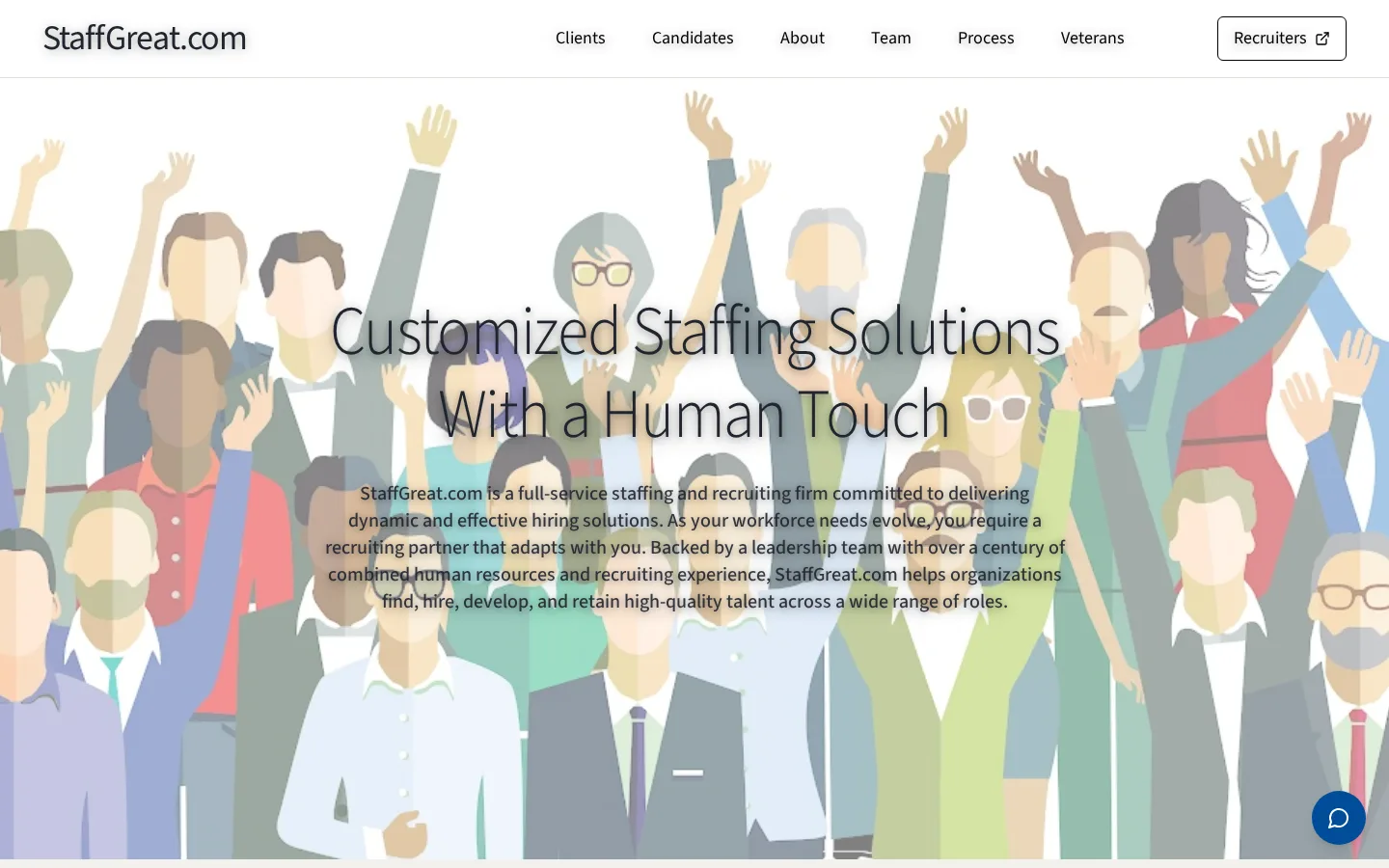 Live sample recruiting website — StaffGreat.com